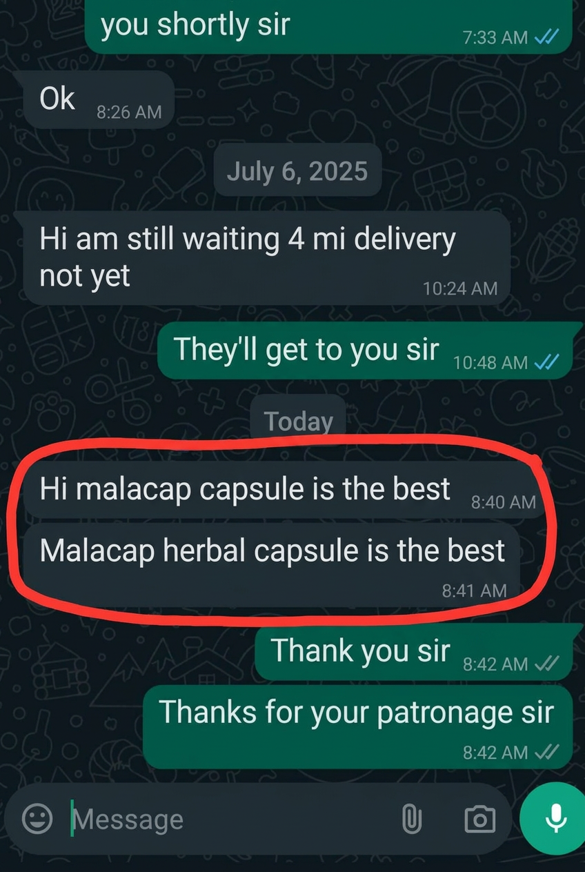 Malacap customer testimonial
