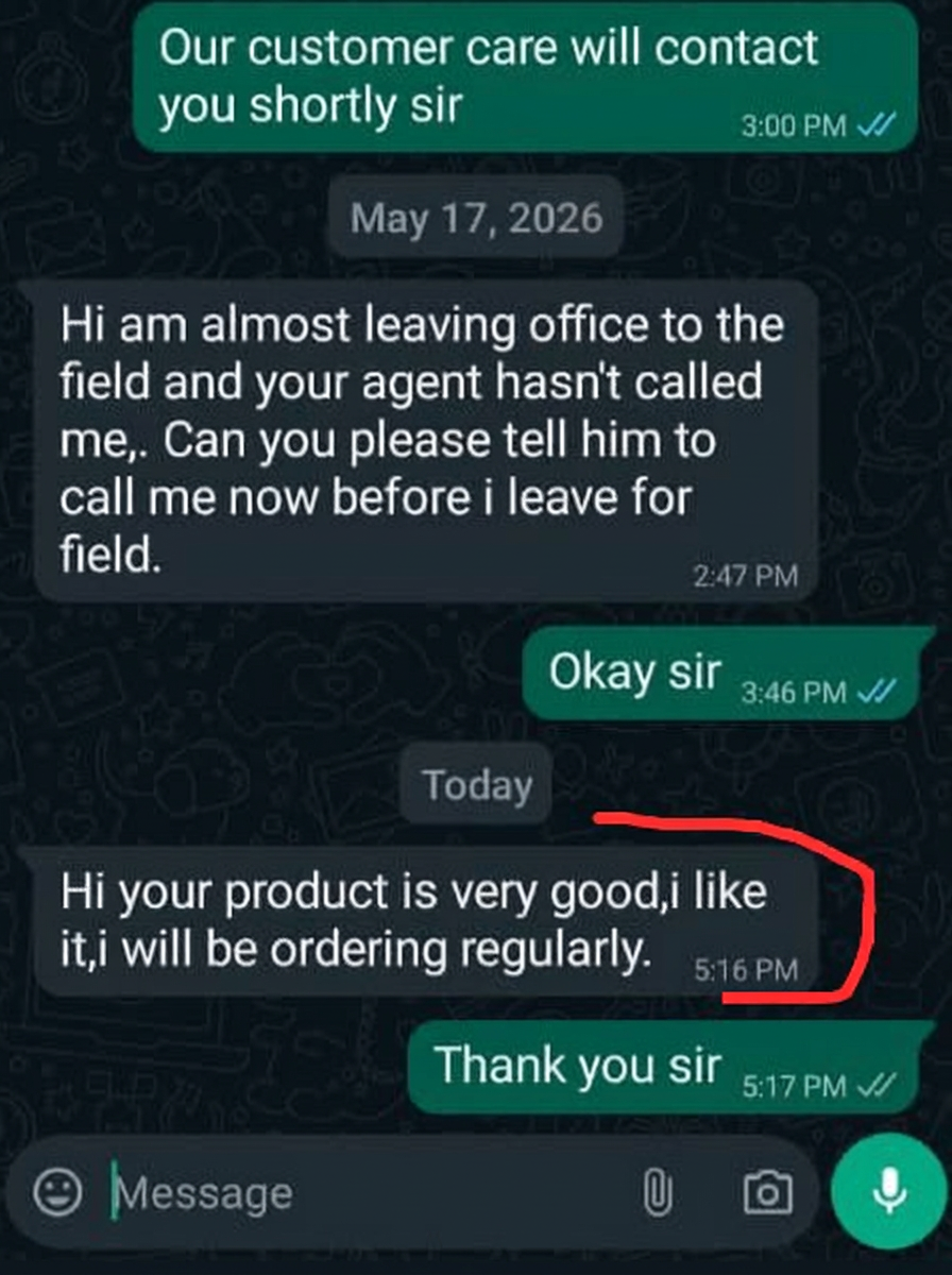 Malacap customer testimonial